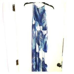 Summer dress, Blue, floor length, sun dress size 6